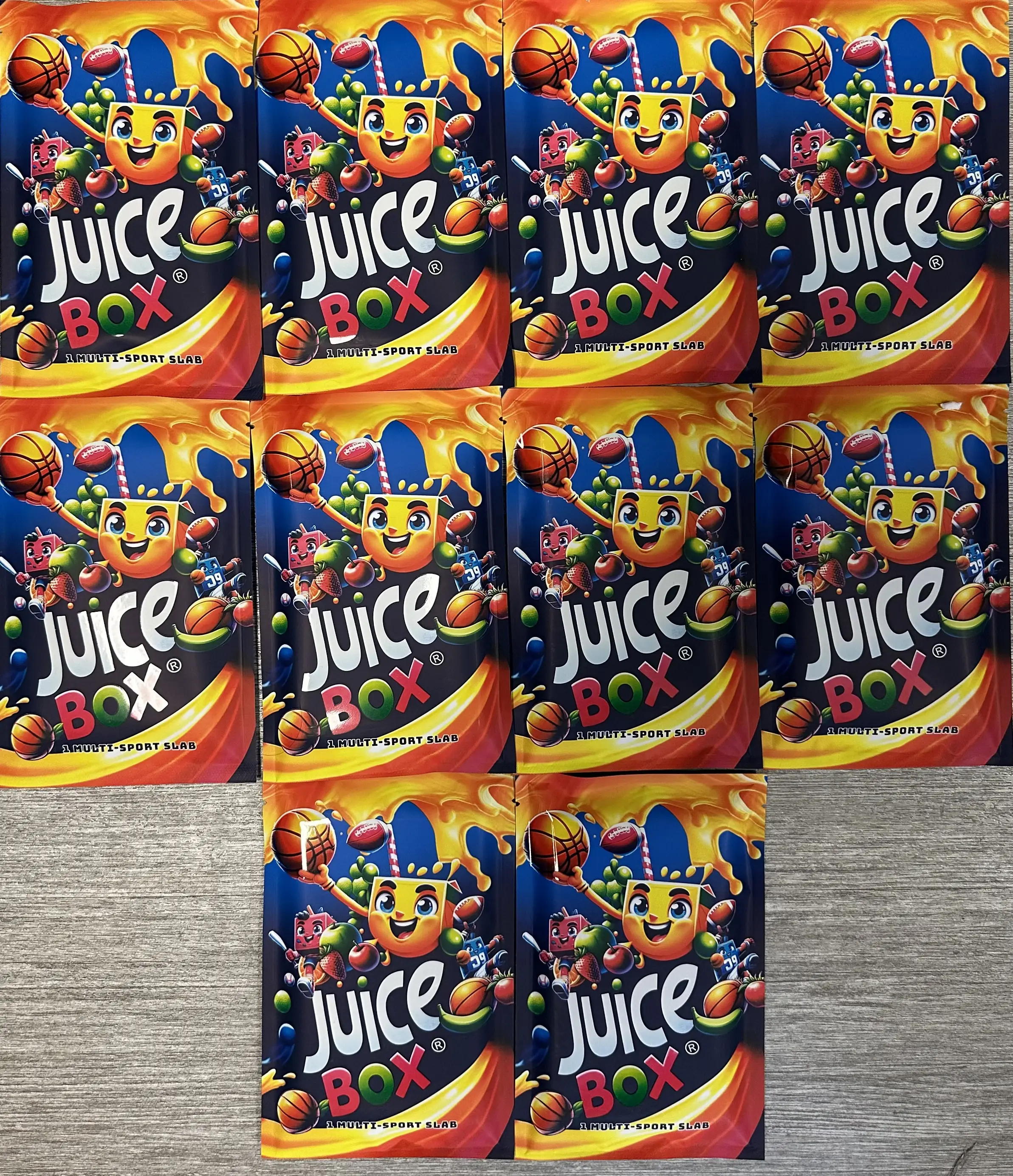 10 Juice Box PYP + Panini Sports Trading Card Pack