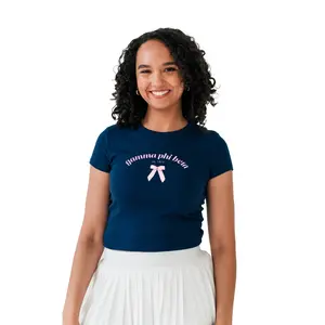 Gamma Phi Beta Coquette Bow Crop Top