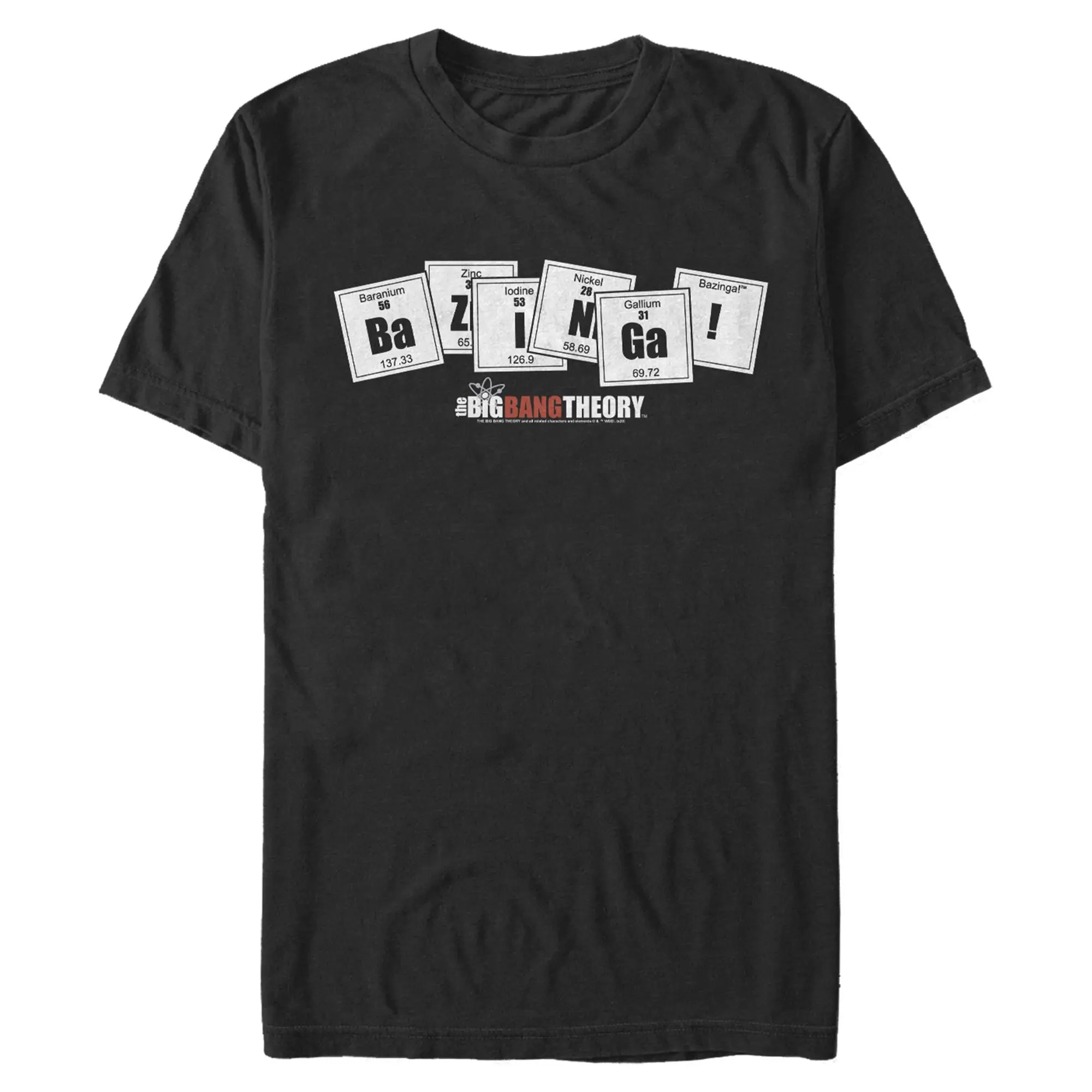 Men's The Big Bang Theory Bazinga Periodic Table of Elements T-Shirt