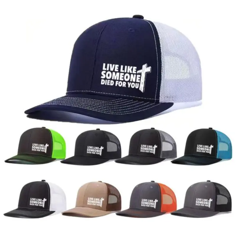 Unisex Polyester Baseball Cap - Letter & Cross Prints, Mesh Design, Adjustable Stylish Hat, Breathable Outdoor Headwear for Casual Use, Breathable Cap