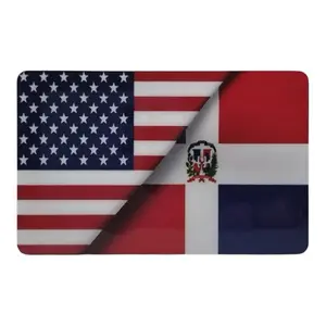 Metal Dominican American Flag Car Emblem - Durable Aluminum Alloy Design with Strong 3M Adhesive Backing for Cars Trucks Laptops & More US Made Vehicle Exterior Decoration Windshield Sticker