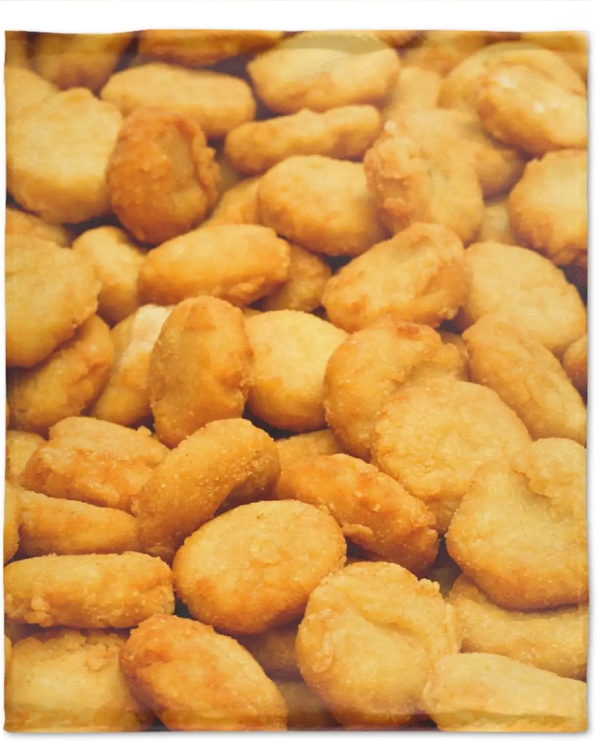Chicken Nuggets Blanket Chicken Nugget Plush Chicken Blanket Novelty Gifts Funny Thow Food Blanket Soft Comfortable Flannel Fleece Air Conditioning Quilt Blanket