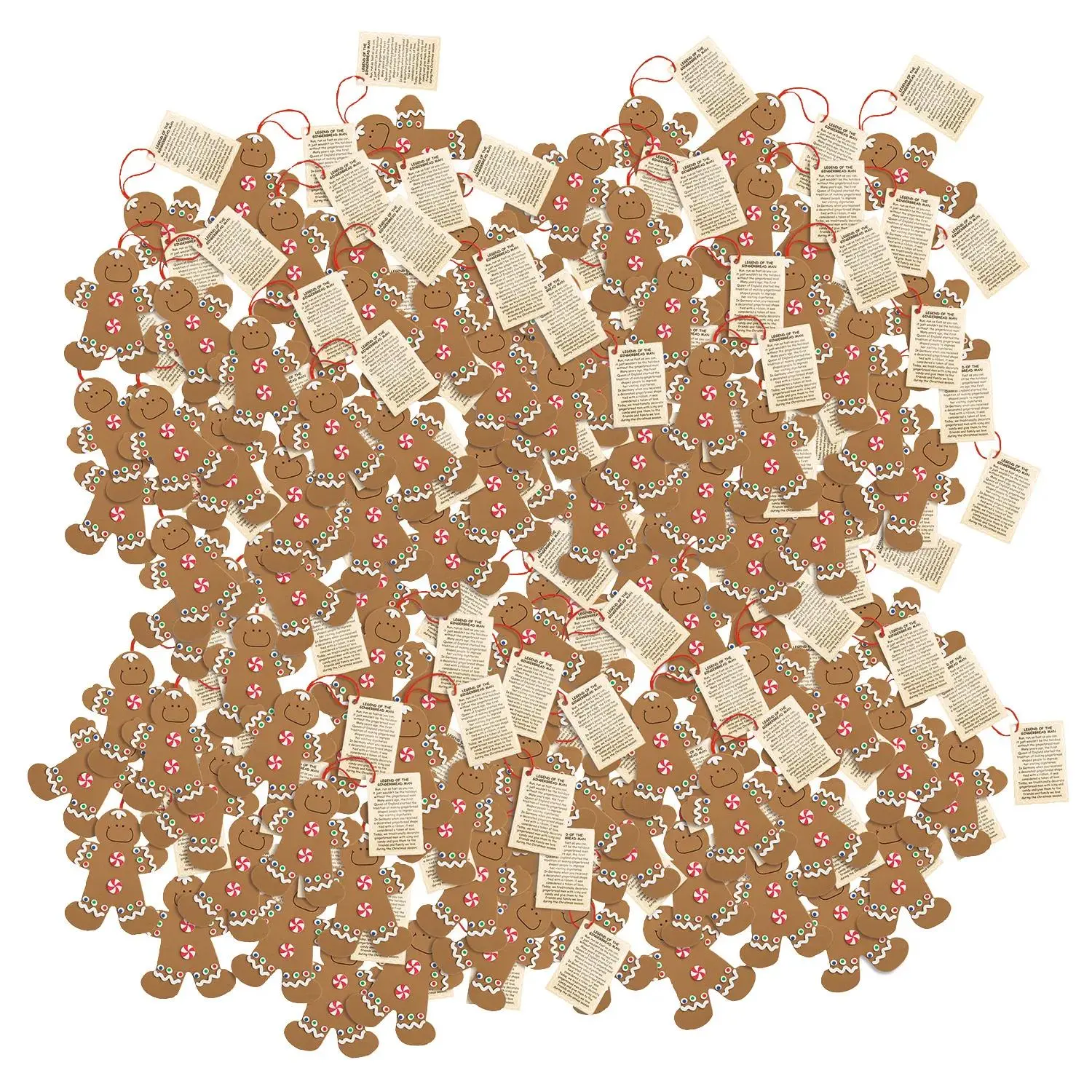 Bulk 144 Pc. Legend of the Gingerbread Man Ornament Craft Kit