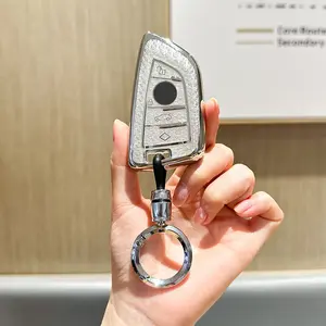 For Bmw Key.Advanced soft TPU key case is compatible with X1 X3 X4 X5 X6 X7 M5 M6 1 3 4 5 6 7 GT3 GT5 GT6 key 360 Degree full protection key