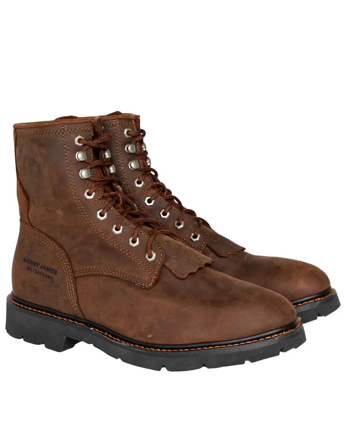 Cody James Men's Men'S 8" Mustang Waterproof Lace-Up Kiltie Work Boot - Cwrr2