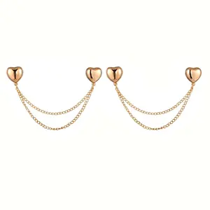 Magnetic Clothing Clips with Chain, Multi-Function Magnet Button Pins, Hijab Cuff Clips for Hem, Pants, Shirts, Easy to Use