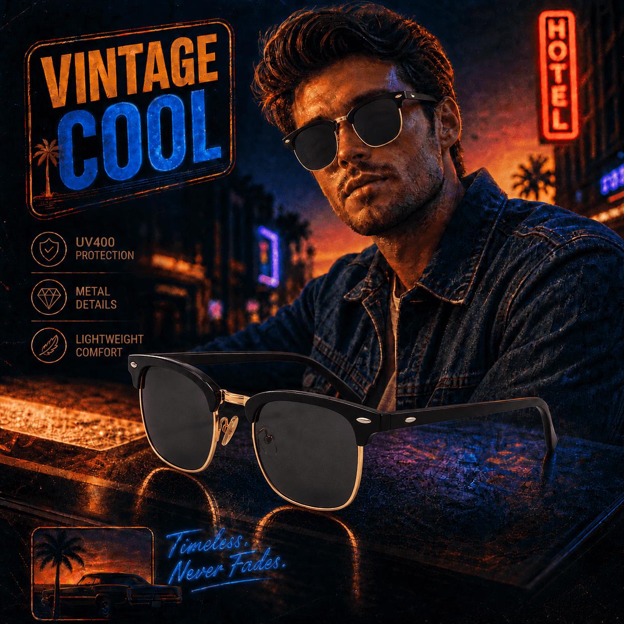 Iconic Clubmaster Sunglasses UV400 Certified, Lightweight,Universal Fit for All Face Shapes, Multiple Lens Options
