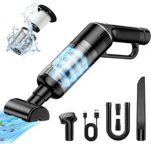 CODN Handheld Vacuum Cleaner, 15000PA Cordless Car Vacuum Cleaner with 4 Kinds of Nozzles, Portable Handheld Vacuum for Car Home Office