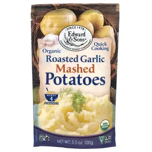 Edward & Sons Organic Mashed Potatoes, Roasted Garlic, 3.5 oz (100 g)
