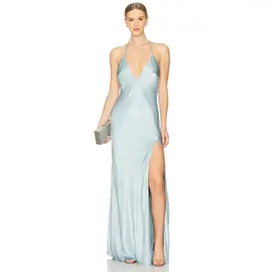 Bardot x REVOLVE Yve Halter Dress in Cornflower