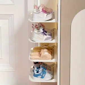 3PCS Collapsible Floating Shelves, No-Drill Wall Mount Storage Racks for Bathroom, Bedroom and Dorm