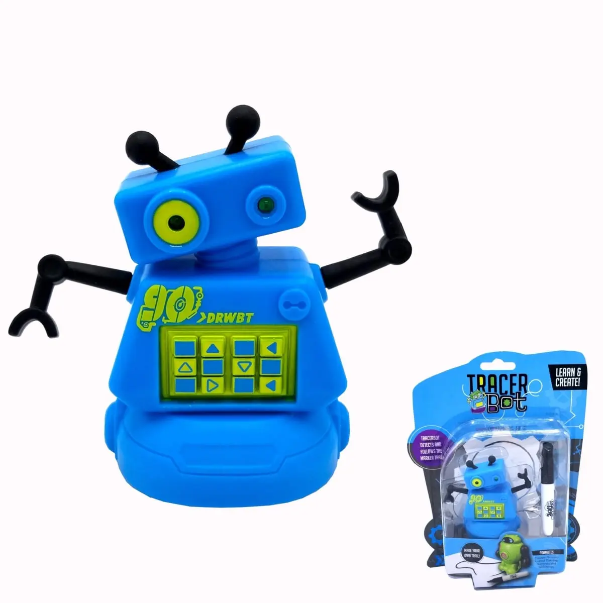 Mukikim MUK-DB31 Tracerbot Mini Inductive Robot Toy - Blue