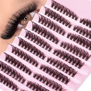 50D False Eyelashes Independent Packaging D Curl Mixed Lengths Non-Toxic Easy Apply Home Makeup Perfect for Parties