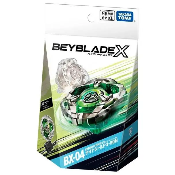 TAKARA TOMY Knightshield 3-80N Beyblade X Starter BX-04