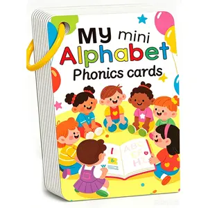 26 Alphabet for Early Education, Learning Colors Animals Letters, Montessori Cognitive Development Toys for Toddlers, Word Cards, Alphabet Flashcards, Preschool Learning Tool, Vocabulary Flashcards
