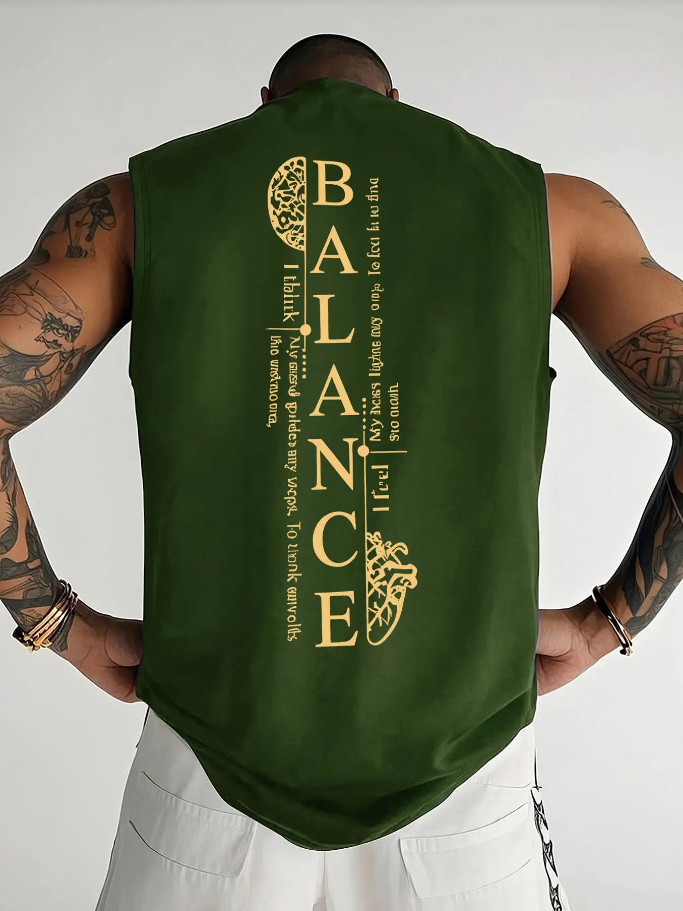 Men's Summer Casual Sleeveless Vest, Letter Pattern Print, Outdoor Sports Wear, Tight Sports Vest, Daily Versatile, 1 Piece Pack, Casual Sporty Vest, Sports Singlet