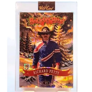 Richard Petty Rare 1/1 - 2025 Wild Cards Holiday Hits NASCAR Racing Legend Trading Card Sealed
