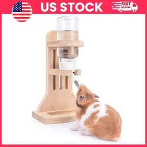 Small Pet Water Bottle with Stand Adjustable Height Drinking Dispenser for Hamster Dwarf Syrian Gerbil Mouse Rat Degus Cage Accessories with 120ml Bottle, Rodent Water Feeder, Hamster Cage Accessories, Small Animal Supplies, Pet Care Essentials