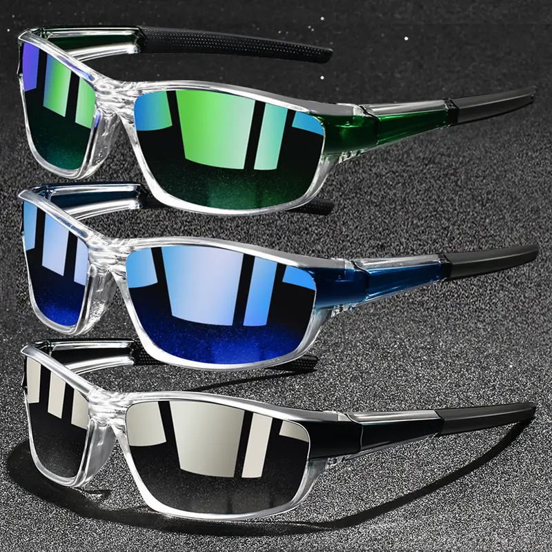 3pcs of pieced unisex sports sunglasses, Summer sports sunglasses, designed by luxury brand designers, with multiple color options, suitable for outdoor activities and driving, UV400 protection, Biking Sunglasses