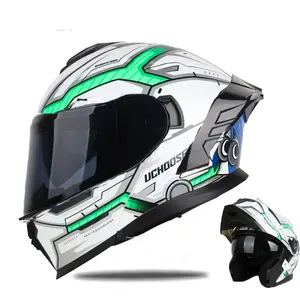 model 815 Motorcycle Flip-Up Helmet DOT Certified Full Face Modular for Men Women Street Bike Riding Safety Gear Bluetooth Ready Flip-Up - Motorbike