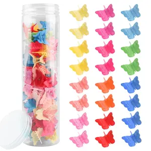 60 count Mini Butterfly Hair Clips for Hair with Box Glitter 90s Y2k Hair Accessories for Girls Women 03