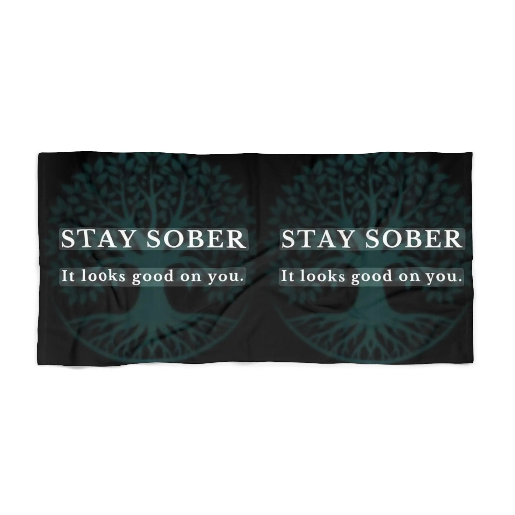 Sober Vibes Beach Towel, Stay Sober Towel, Inspirational Pool Towel, Recovery Gift, Motivational Beach Accessory