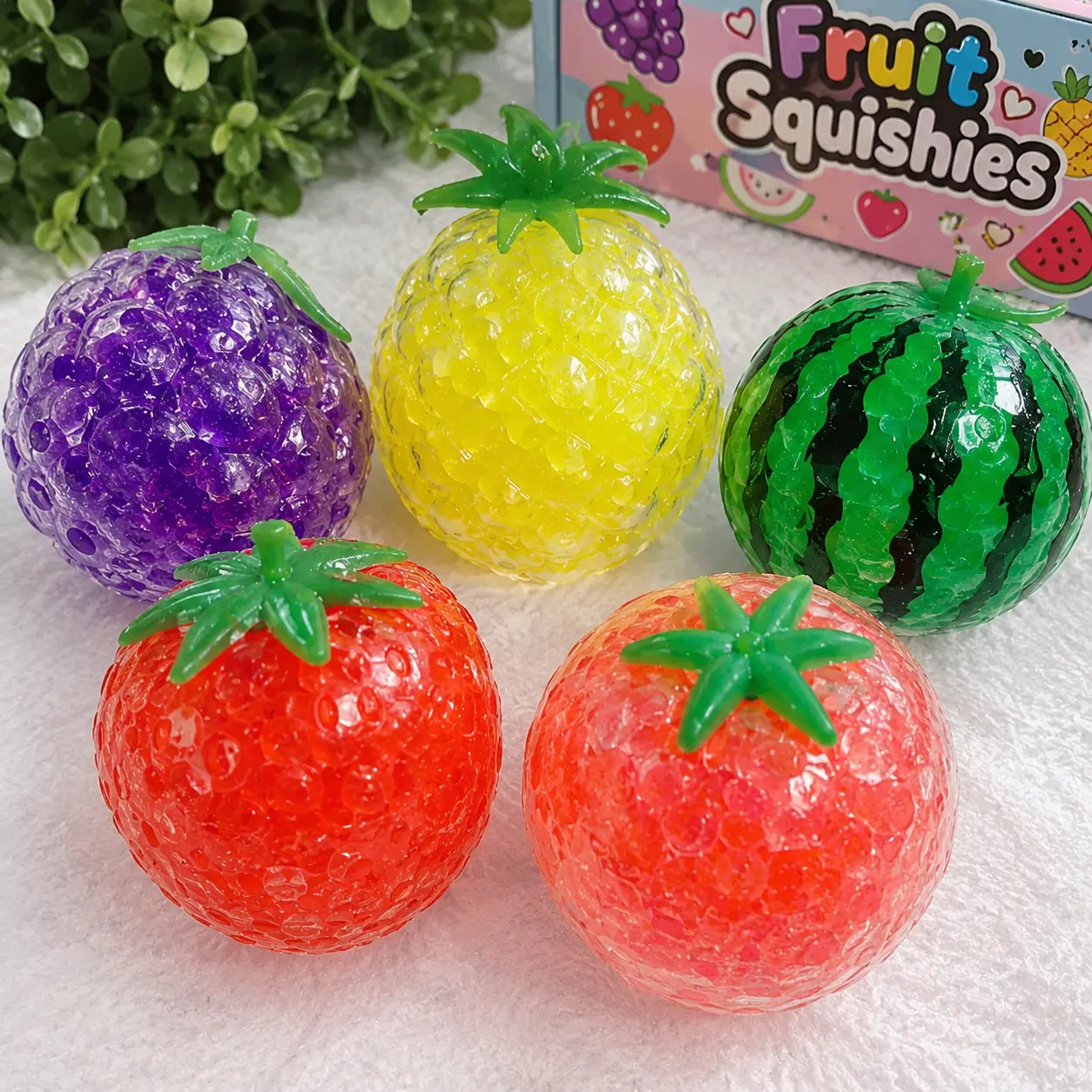 Fruit Squishy Toys for Kids - Colorful & Fun Stress Relief Toys - Perfect for Relaxation & Playtime - Safe & Durable