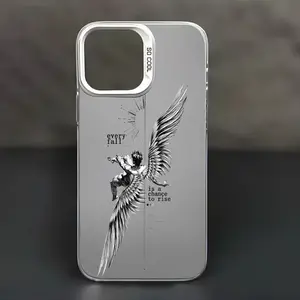 Trendy Fallen Angels Aesthetic Design Phone Case, Cool, Fashionable, Soft Case, Suitable for iPhone 17 16 15 14 13 12 11 Pro Max Plus  Shockproof Back Cover