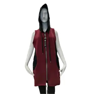 Sport Maroon Zipper Vest