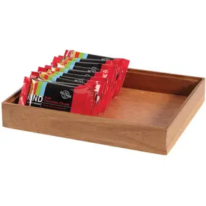 GET Enterprises WB-1292WD-UR Urban Renewal 12" x 9" x 2" Urban Rustic Rectangular Stackable Wood Display Box WS-375WB1292WDU