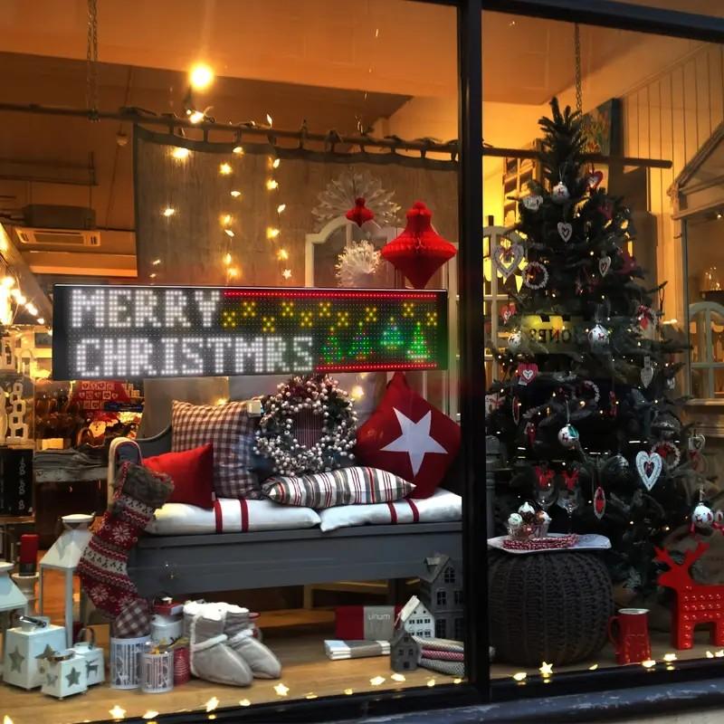 LARGE SIZE Scrolling Huge Bright Advertising LED Light Signs，Flexible USB 5V LED Store Sign， Bluetooth App Control，Custom Text Pattern Animation Programmable Display，for Store Car Bar Hotel，3 sizes