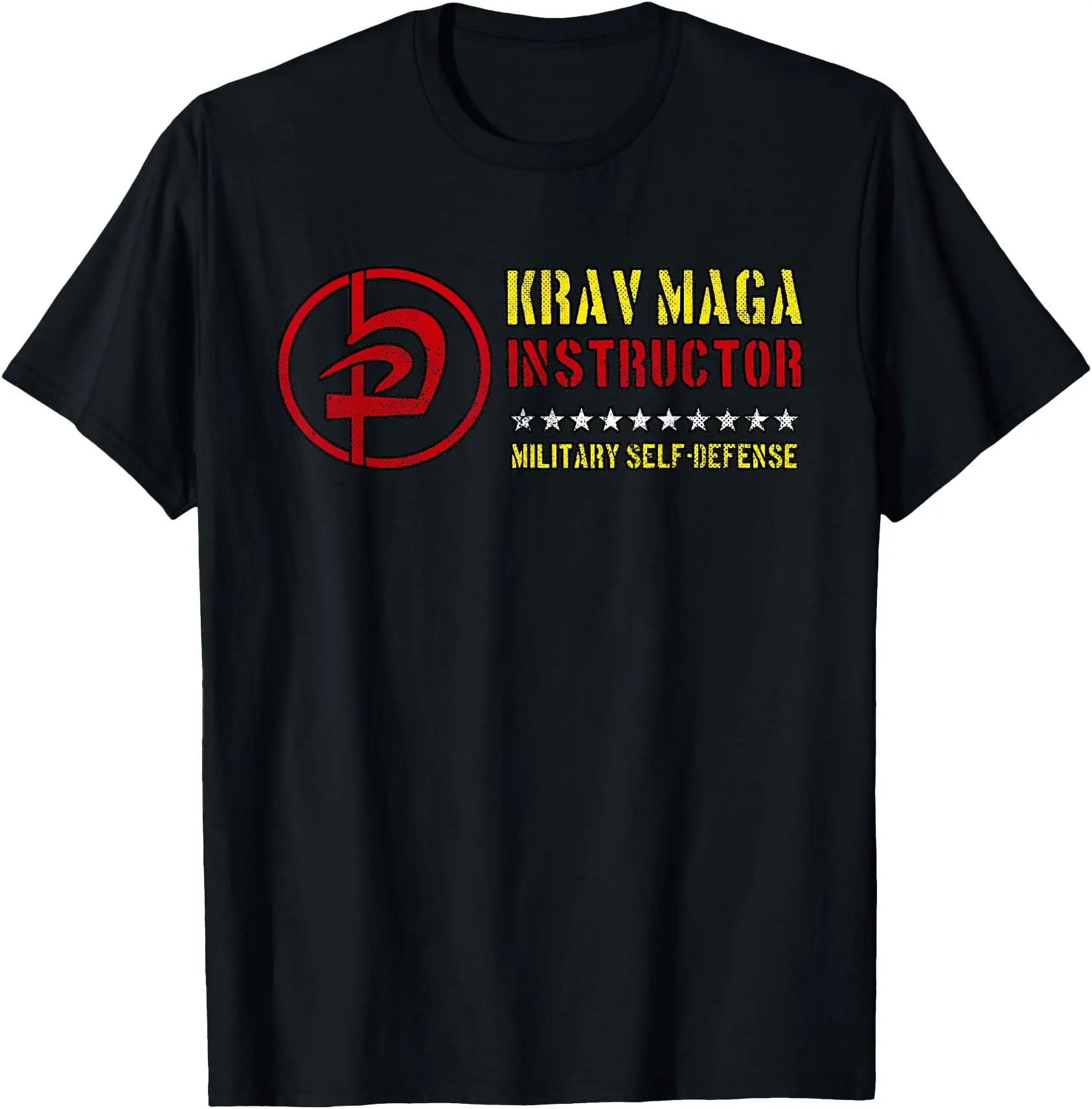 Krav Maga Logo Military Self Defense Instructor gym work out Unisex T-Shirt Cotton Menswear Man Classic