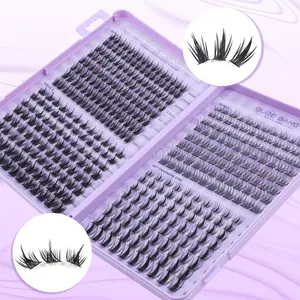 400PCS false eyelash cluster, including four different styles of anime eyelashes, is light, soft and comfortable, suitable for beginners DIY eyelash grafting set, daily stage makeup, and can be reused. Individual Lashes Cluster