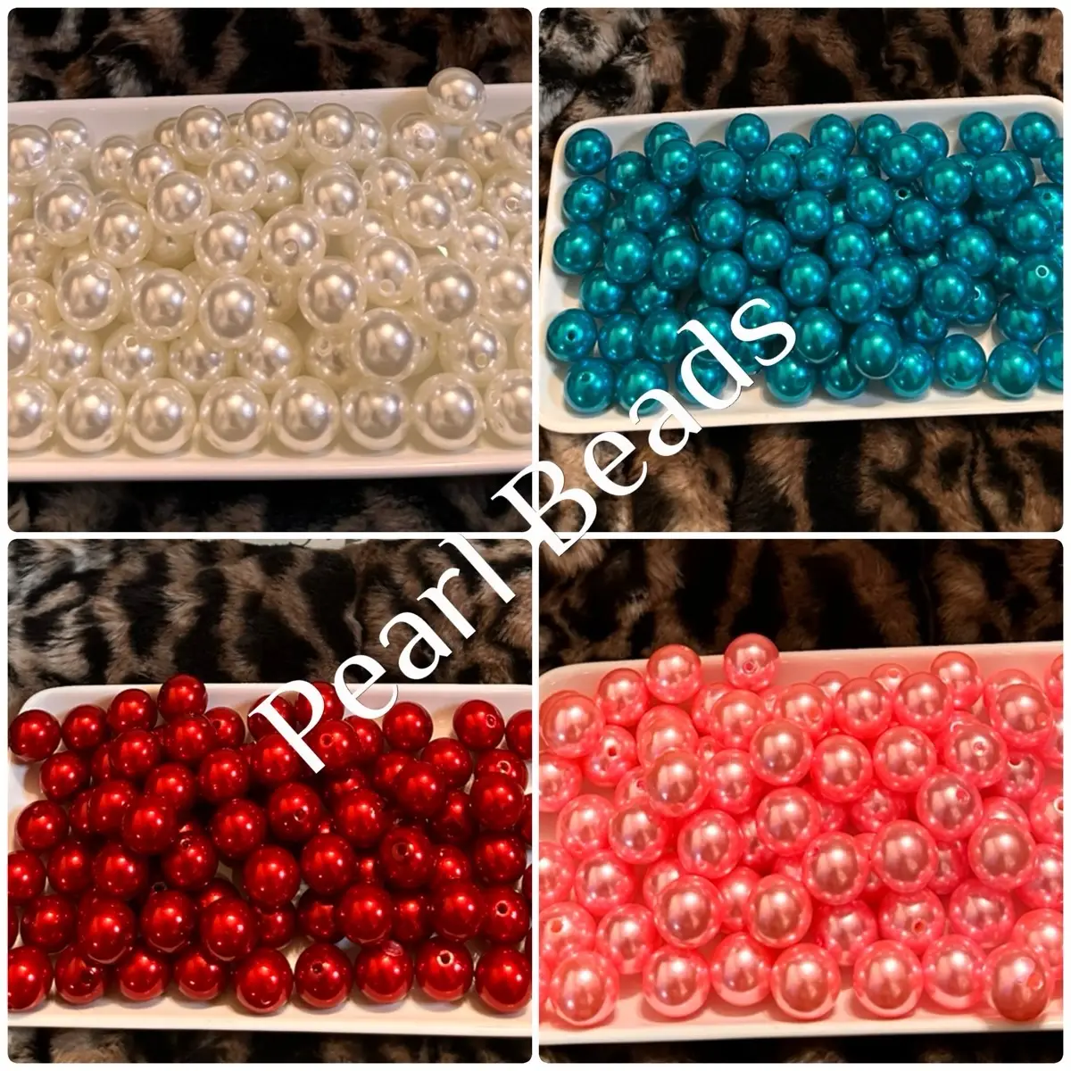 Beads by Color - $5 bags - 16mm Pearl Beads - 15 beads per bag