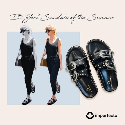 Imperfecto Slider Sandals | Women's Stylish Slip-Ons with Cushioned Comfort | Women Faishion Sandals