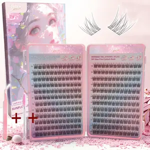 3-Piece Self-Adhesive False Eyelash Kit, Lash Set, DIY Lashes Kit, Cosmetic False Lashes, No Glue Needed, Natural Wispy & Fluffy Appearance, Reusable & Lightweight, Ideal for Novices