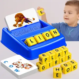 Learning Games for Kids Ages 3-8, Matching Letter Game for Kids Toys Ages 3-8 Educational Toys for 3-8 Year Olds Boys Girls Birthday Party Easter Gifts for 3-8 Year Olds Boys Girls Blue