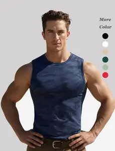 Camouflage Tank Top for Men - Breathable Sleeveless Fitness Tank, Men's Activewear Vest for Gym and Training