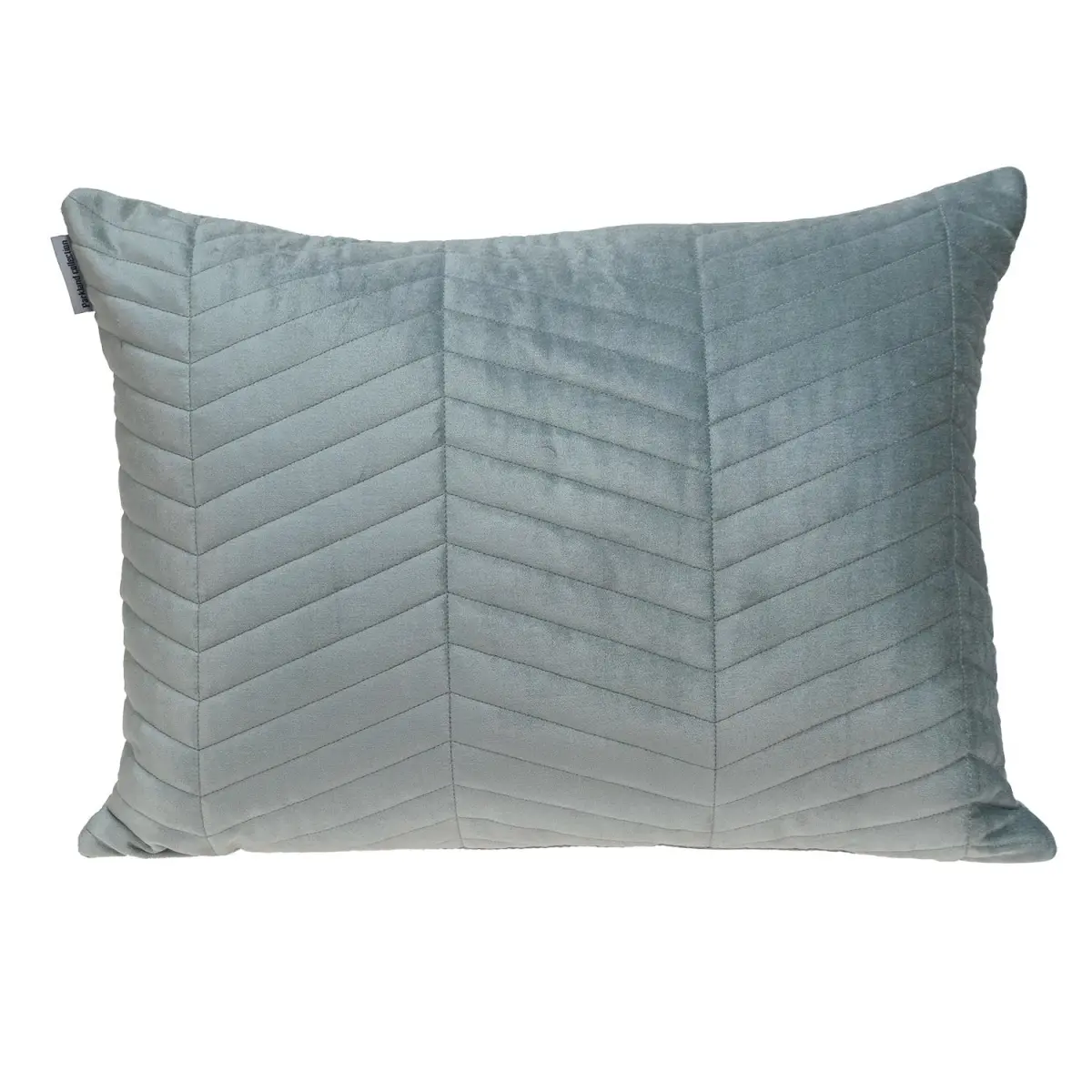 Somin Transitional Gray Rectangle Throw Pillow