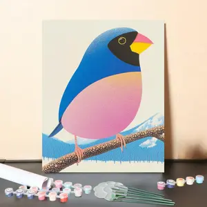 DIY Malen nach Zahlen Set-"Buntvogel"