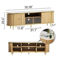 Oak/70" TV Stand only