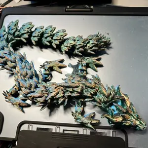 Dragon Head Ornament - Handcrafted Fantasy Decor for Home & Office - Unique Red & Black Design - Perfect for Dragon Lovers