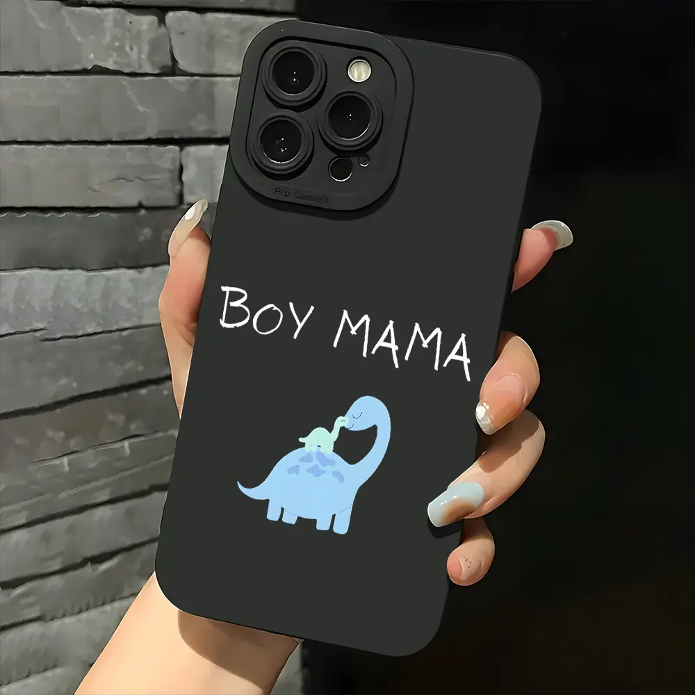 Mom&Boy Aesthetic PC+Polycarbonate Plastic iPhone Case, Protective Mobile Phone Accessory Compatible with iPhone 11, X, 17 Series, Accessories, Cover