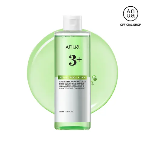 [Anua] Anua Azelaic Acid 3 CICA Skin Claryfing Toner (250ml / 8.45 fl.oz.) | Soothing & Clear Care, with Salicylic Acid & Azelaic Acid, Sebum & Spot Care, Suitable for Sensitive Skin Calming Daily
