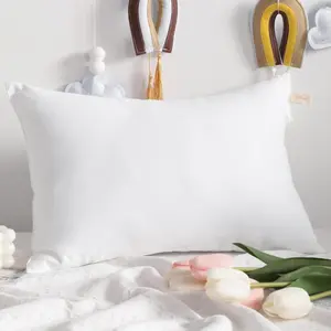 Travel Pillow, Down Alternative 13"x18" Pillow, Machine Washable - 1 Pack Soft and Breathable Small Pillow, White