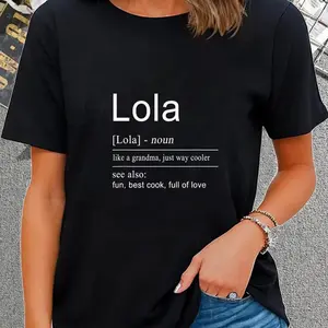 100% Cotton Filipino Lola Grandma Philippines TShirt for Women T-Shirt Shirt