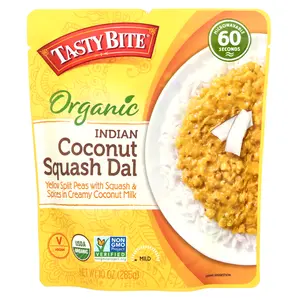 Tasty Bite Organic Indian Coconut Squash Dal, Mild,  10 oz (285 g)
