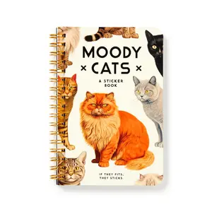 Moody Cats Sticker Book