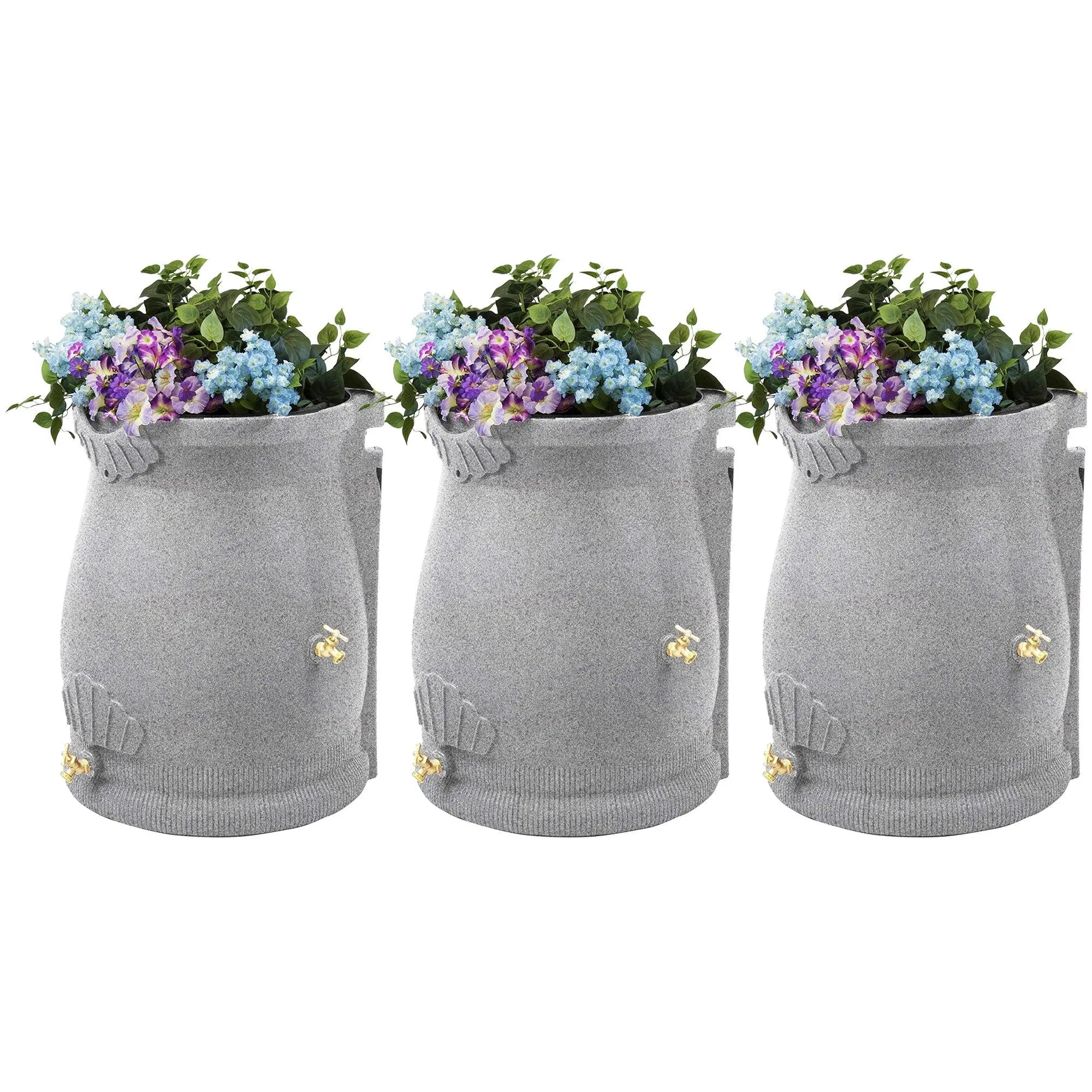 Good Ideas Rain Wizard 50 Gallon Plastic Rain Barrel Urn, Light Granite (3 Pack) Good Ideas Rain Wizard 50 Gallon Plastic Rain Barrel Urn, Light Granite (3 Pack)