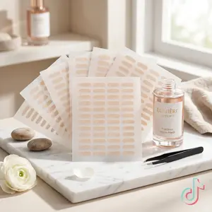 Invisible Double Eyelid Tape Strips, Waterproof Natural Lift Eye Stickers for Bigger Defined Eyes, Nude Self-Adhesive Eyelid Glue Tape for Daily Makeup & Beauty Styling, TikTok Viral Beauty Essential